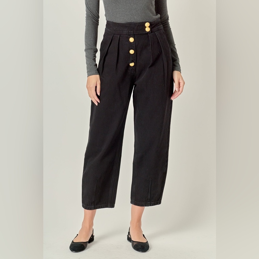 English Factory PREMIUM DENIM CROPPED TROUSERS size Medium